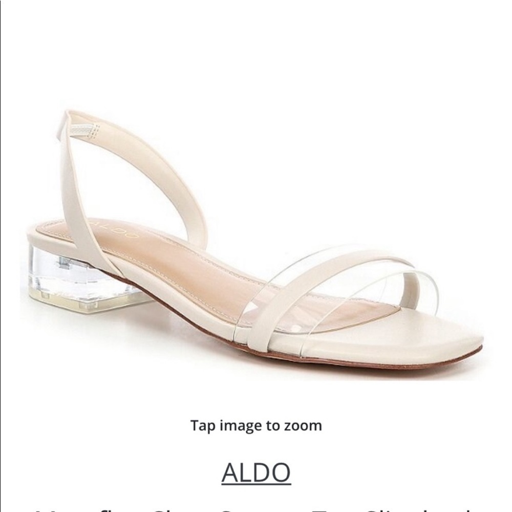 ALDO MAYFLEX SQUARE TOE SANDAL, 8 No box NWOT